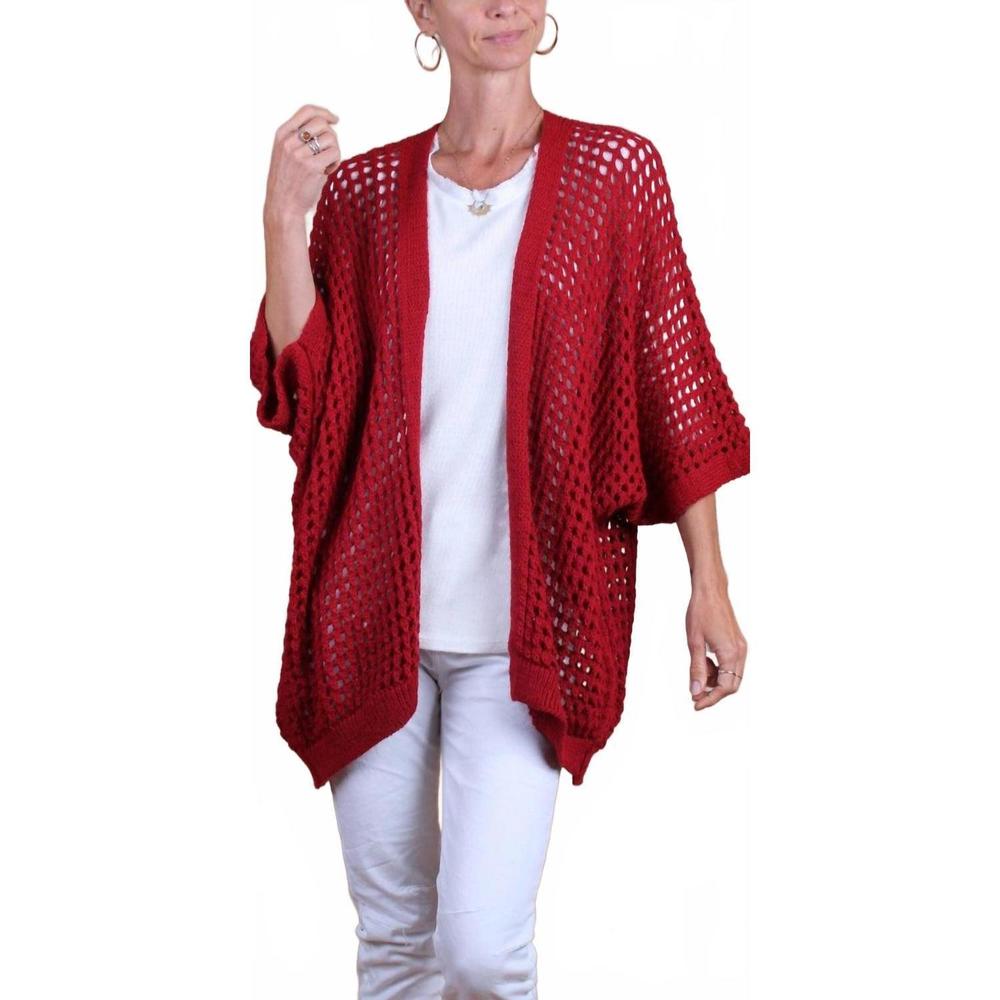NEW GIGI MODA romola knit cardigan in burgundy